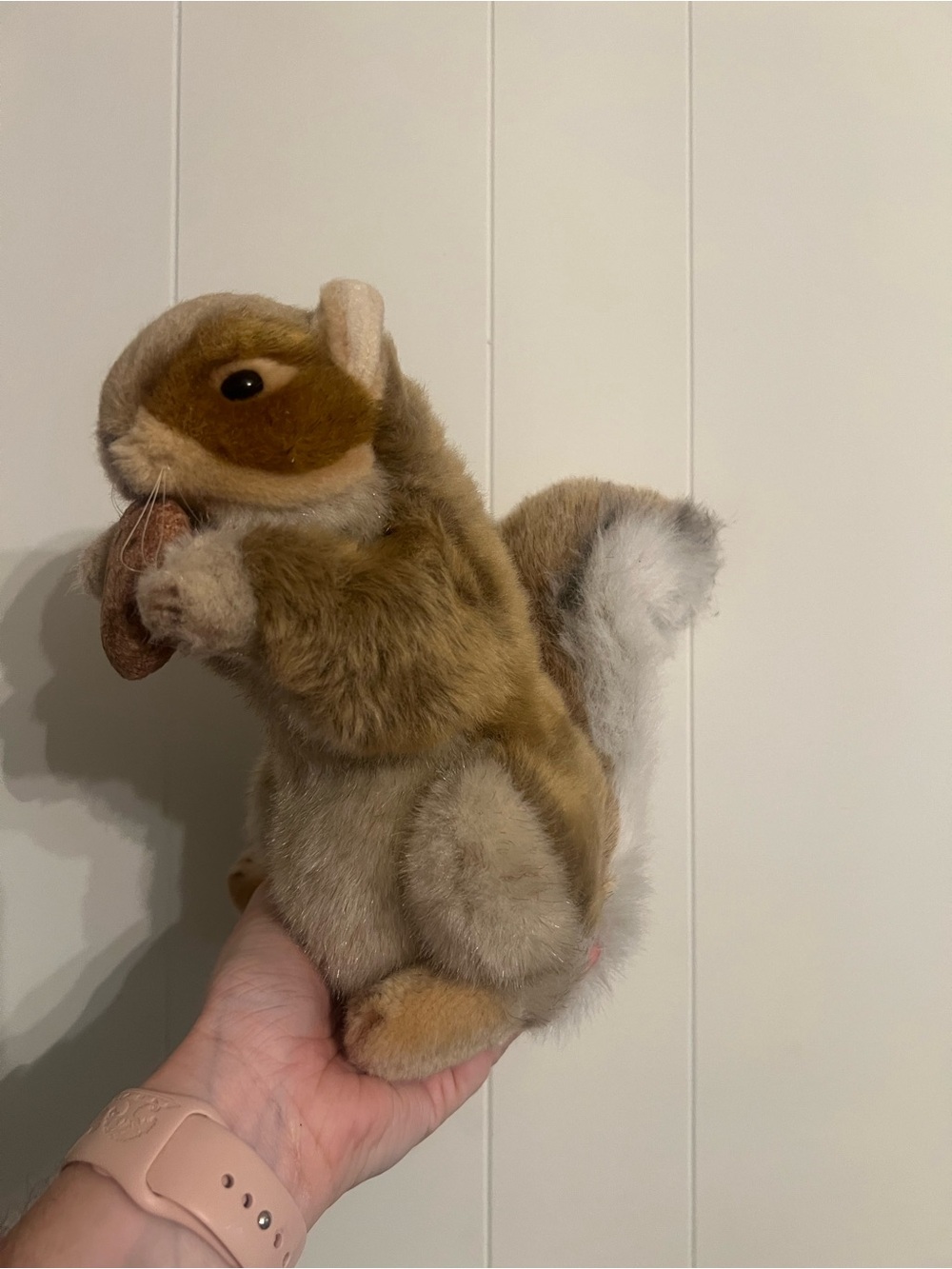 FAO Schwarz Brown & Cream Plush Squirrel with Acorn